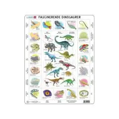 Larsen Puslespil Fascinerende Dinosaur - 35 brikker - MaMaMeMo