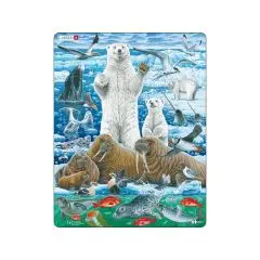 Larsen Puslespil - Isbjørne - 46 brikker - Puslespil