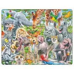 Larsen Puslespil Zoo Selfie - 43 brikker - 