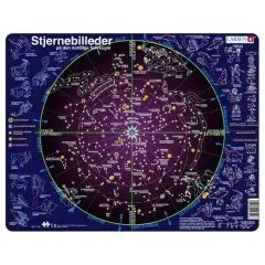 Larsen Puslespil - Stjernehimmel & stjernetegn med 70 brikker - fra 8 år* - Puslespil