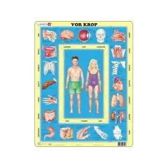 Larsen Puslespil - Vores krop med 35 brikker.* - Puslespil