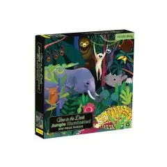 Mudpuppy Selvlysende Puslespil 500 brikker - Junglen - Bygge og værktøj