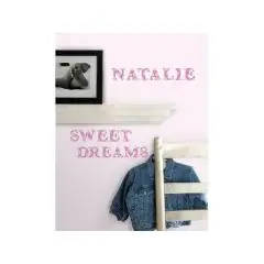 RoomMates - Aftagelige vægklistermærker lyserødt alfabet* - Wallstickers