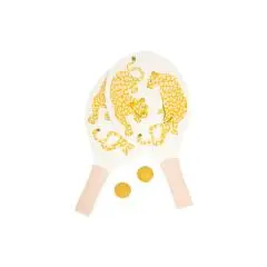 Sunnylife Strandtennis i taske, Call Of The Wild- Peachy Pink - Strandlegetøj