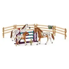 Schleich Horse Club Turneringssæt med Appaloosa heste - Udsalg